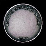 1961 Banquet Medal Sterling Silver Reverse