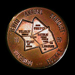 1969 Banquet Medal 10K Gold Reverse