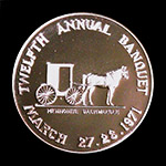 1971 Banquet Medal 10K Gold Reverse