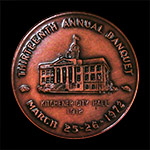 1972 Banquet Medal Bronze Reverse