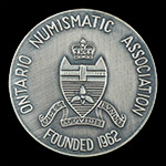 1973 O.N.A. / W.C.S. Convention Medal Silver Obverse
