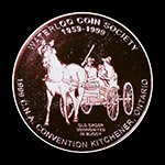 1999 C.N.A. / W.C.S. Convention Medal Copper Reverse