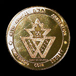 2009 O.N.A. / W.C.S. Convention Medal Brass Reverse
