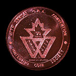 2009 O.N.A. / W.C.S. Convention Medal Copper Reverse