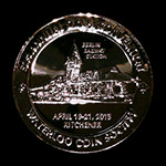 2013 O.N.A. / W.C.S. Convention Medal Gold Plate Uniface Award Obverse