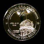 2016 O.N.A. / W.C.S. Convention Medal Gold Plate Uniface Award Obverse