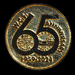 2024 65th Anniversary Medals Shiny Gold Reverse