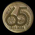 2024 65th Anniversary Medals Antiqued Brass Reverse
