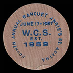 1987 Banquet Obverse