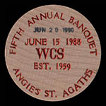 Banquet (Error, Overprint) Obverse