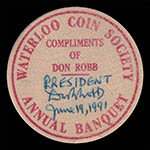 1991 Banquet - Robb Obverse