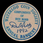1992 Banquet - Robb Obverse