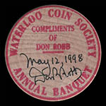 1998 Banquet - Robb Obverse